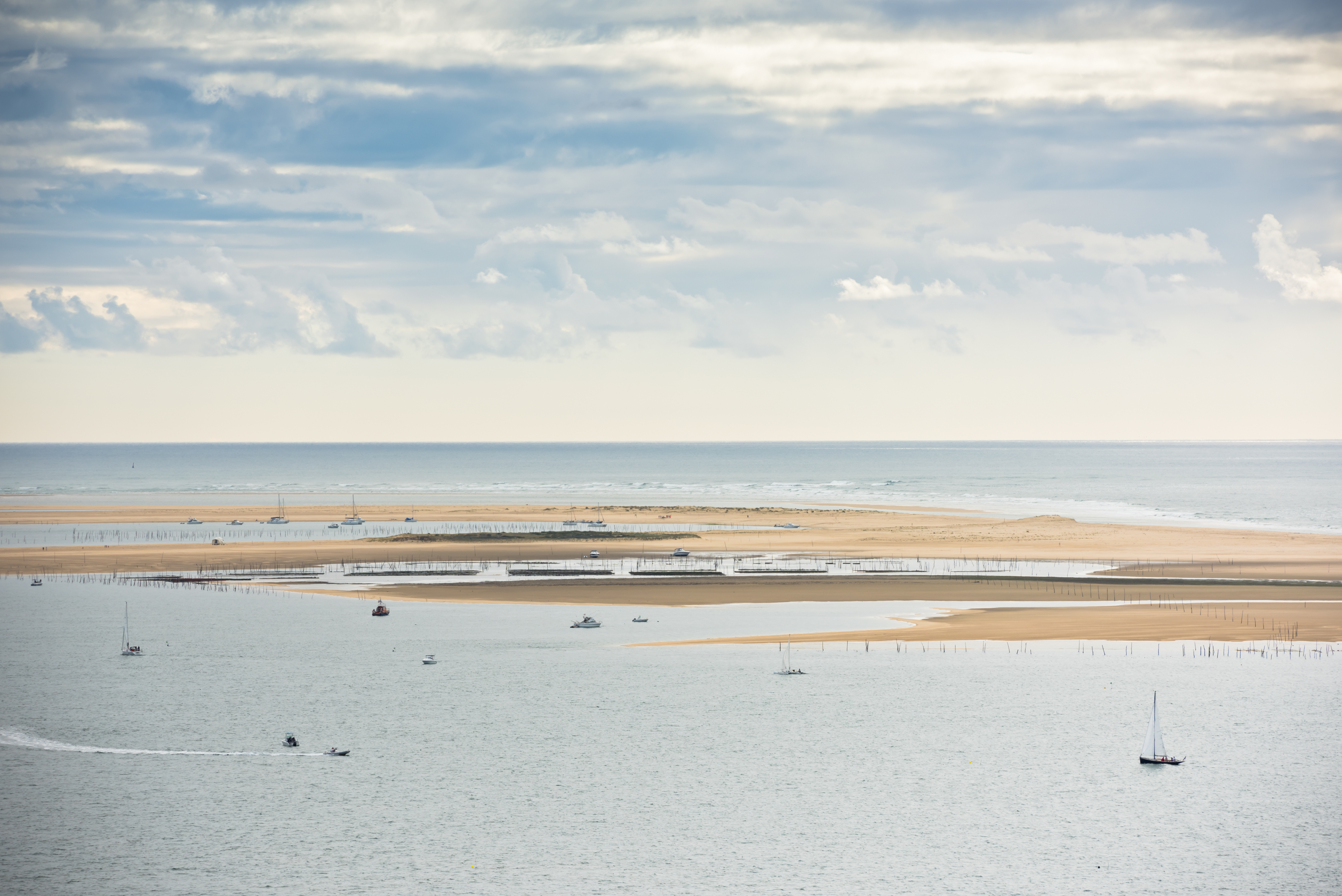 Vue sur le bassin du Cap Ferret